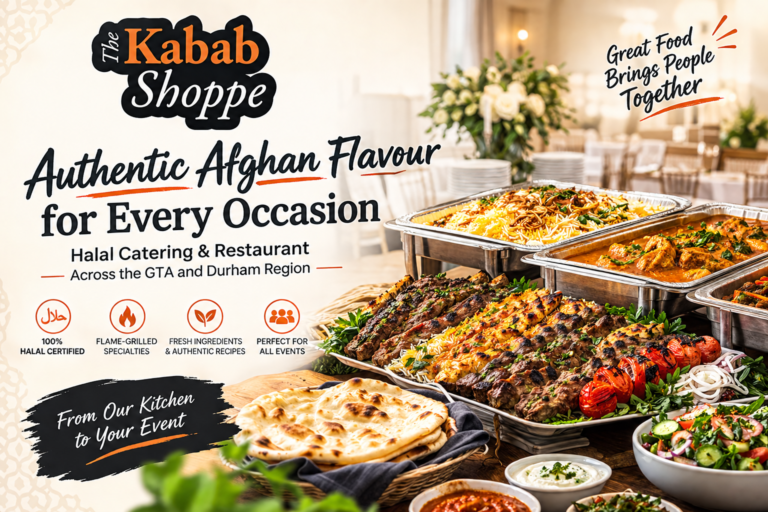 Planning a Halal Event? The Kabab Shoppe Handles Catering in Pickering, Whitby, Oshawa, and Brampton